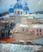 пейзаж с Троицким собором 100х80 2004